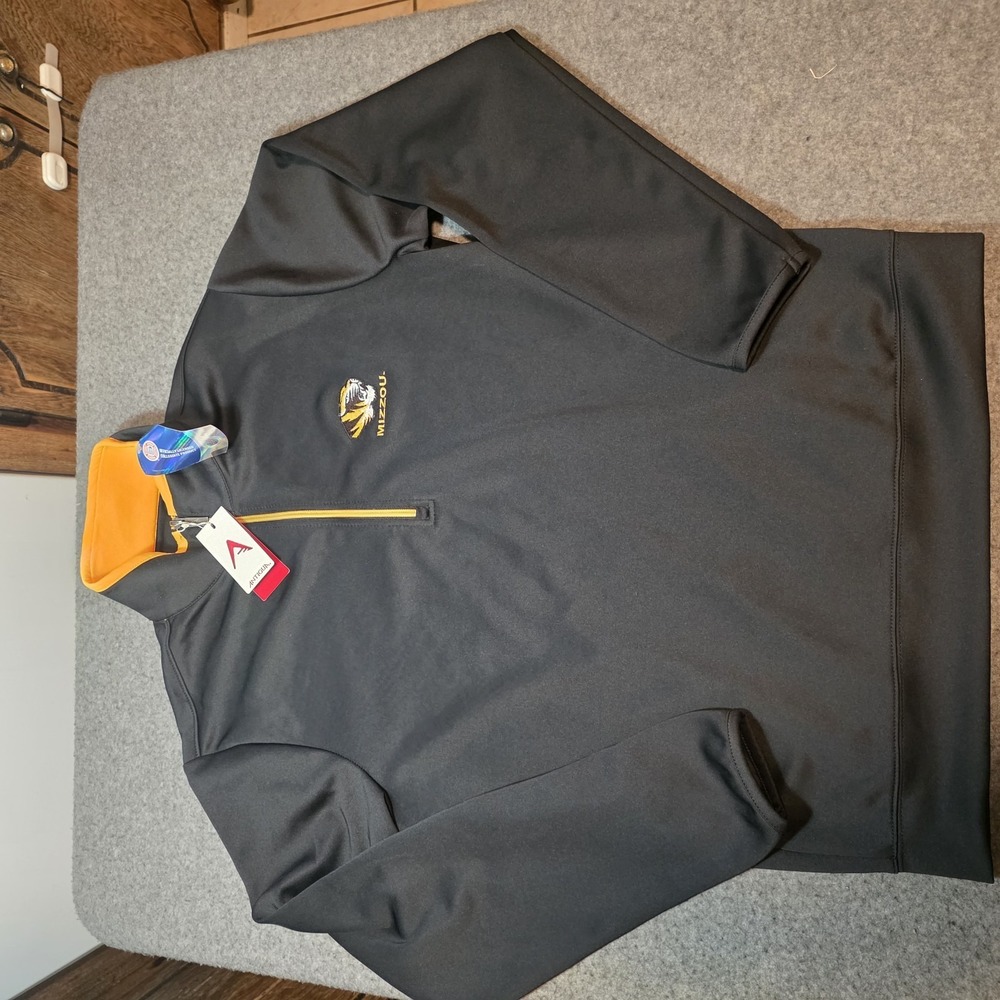 Antigua Missouri Tigers ¼ Zip Pullover Medium New D2